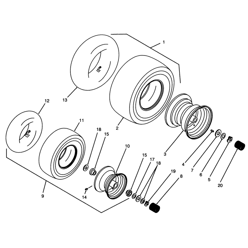 Wheels and Tires Assembly
