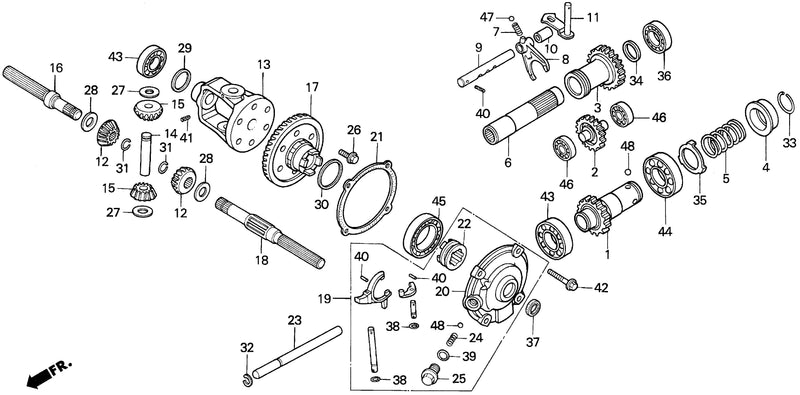 REAR DIFFERENTIAL GEAR