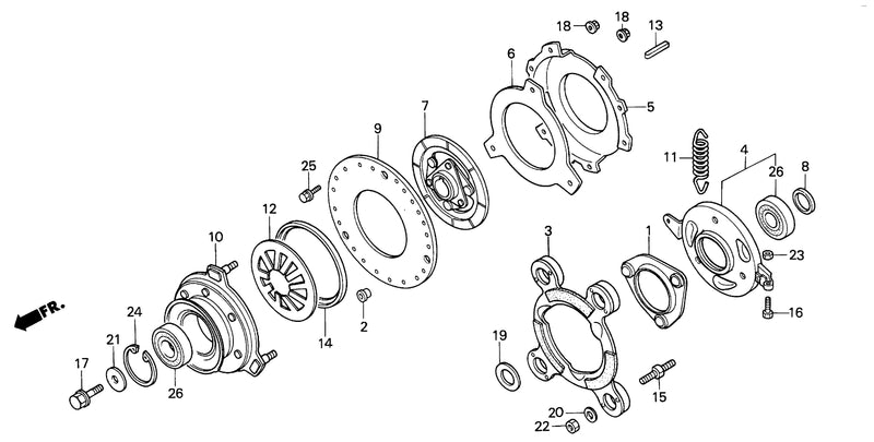 FRONT P.T.O. CLUTCH