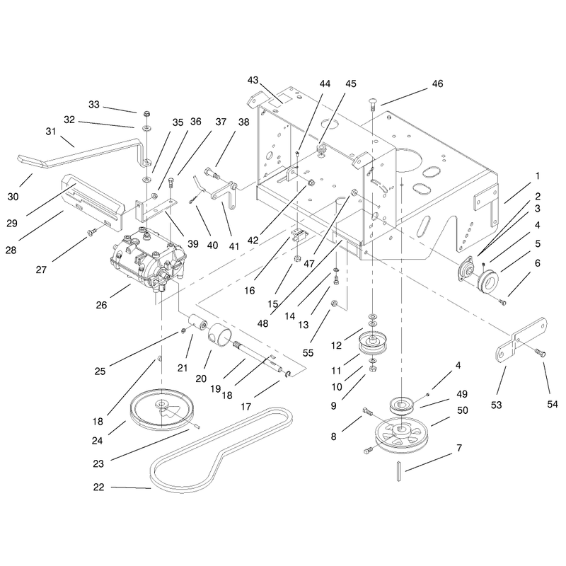 Transmission and Drive Pulley Assembly