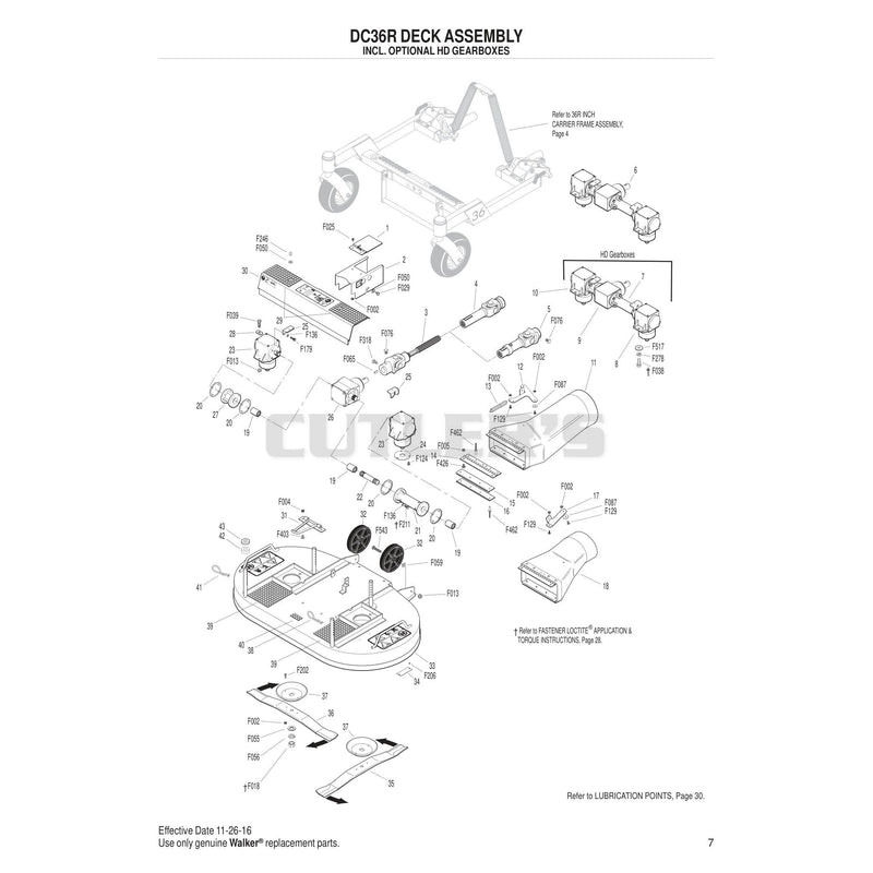 DC36R Deck Assembly