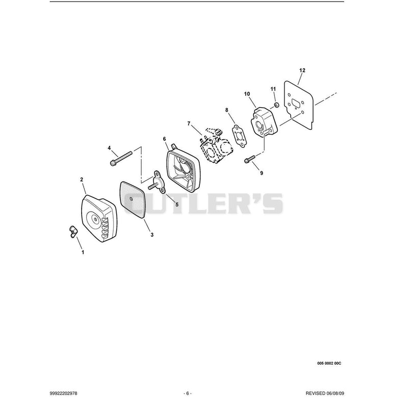 Intake S/N: 001001 - 006207