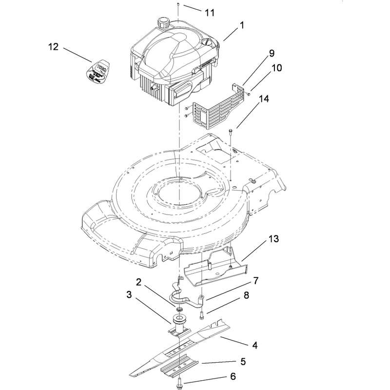 Engine and Blade Assembly