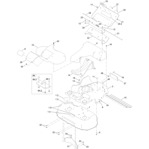 Deck Frame and Chute Assembly