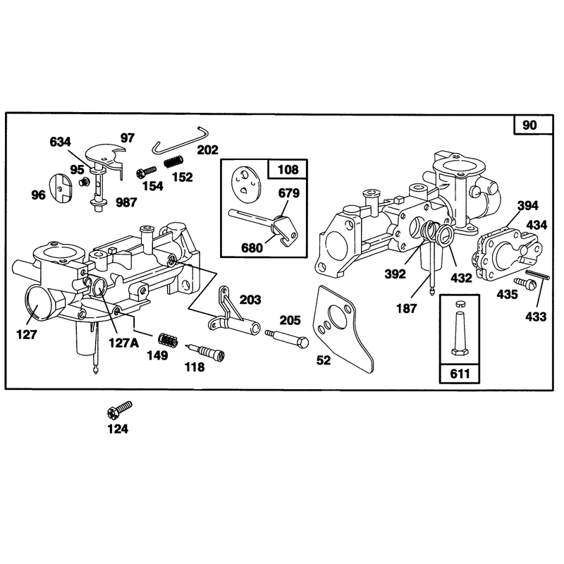 Engine Briggs and Stratton Model 135202-0263-01