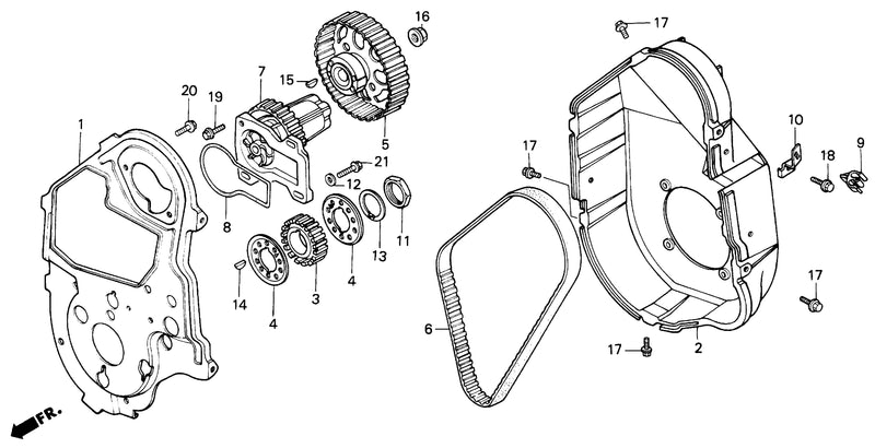 WATER PUMP@TIMING BELT   (H4514H)