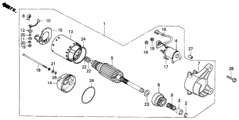 STARTER MOTOR (H4514H)