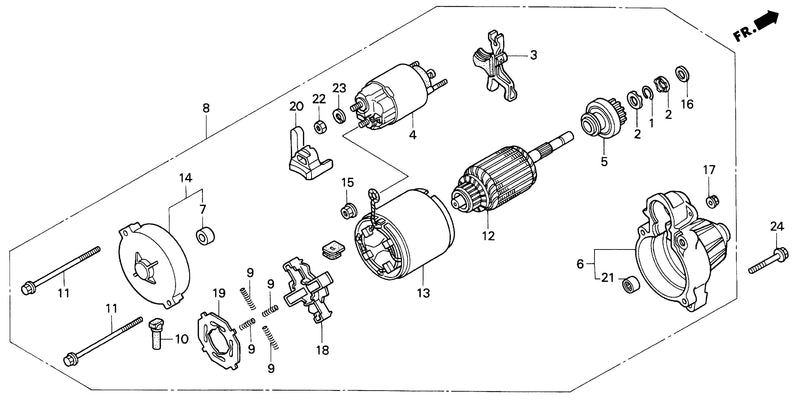 STARTER MOTOR (H4518H)