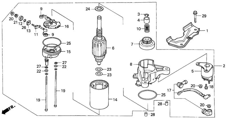 STARTER MOTOR (H4013)