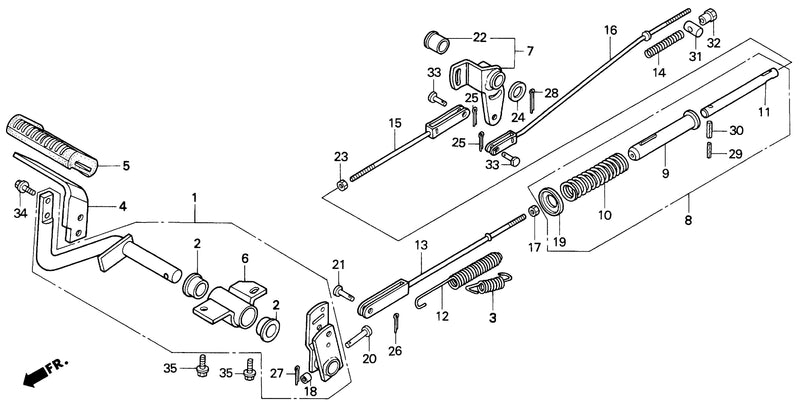 BRAKE PEDAL (H4514H,     H4518H)