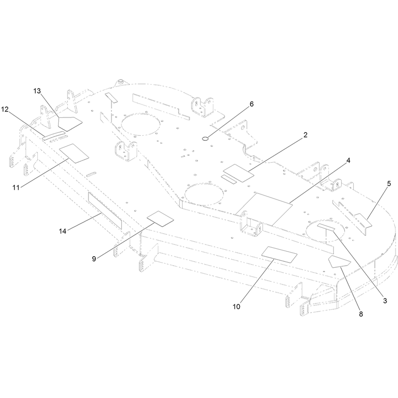 Deck Decal Assembly No 117-3859