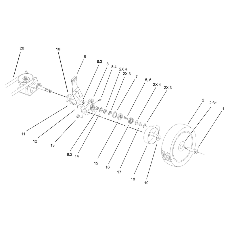 Gear Case and Wheel Assembly