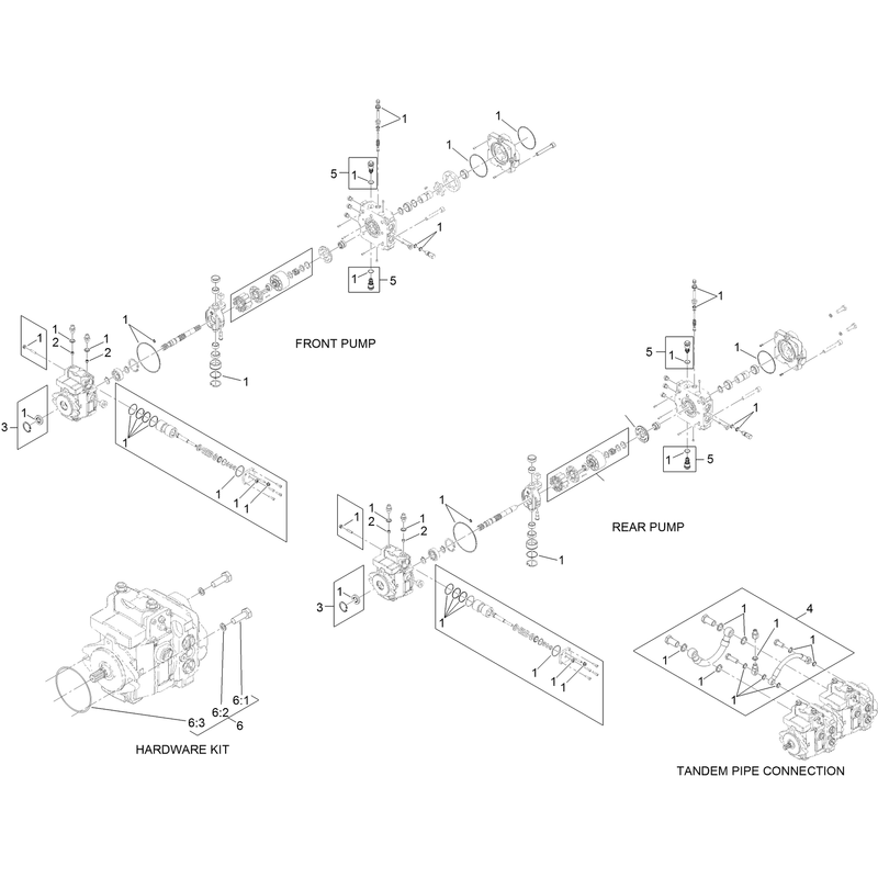 Tandem Pump Assembly No 138-0767