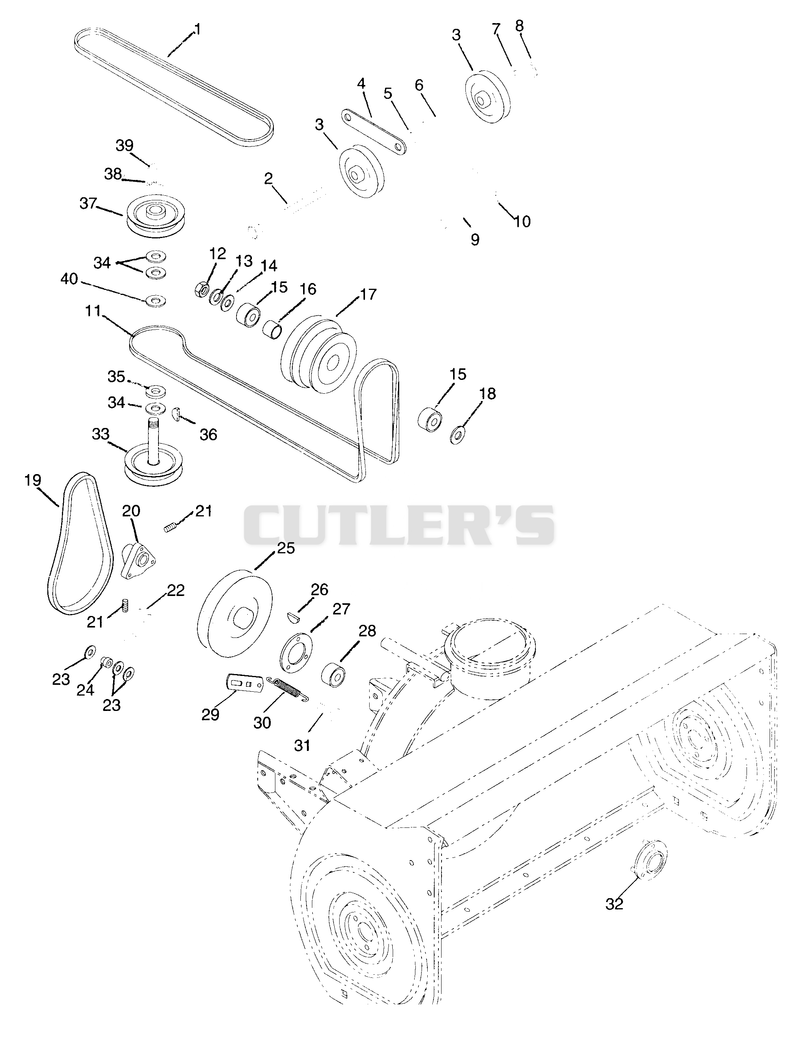 Sno-Thro Belt Drive (Model 836004)