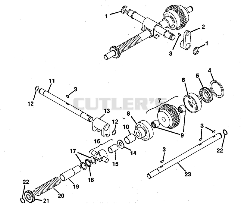 NUMBER NINE SHAFT - PTO CLUTCH