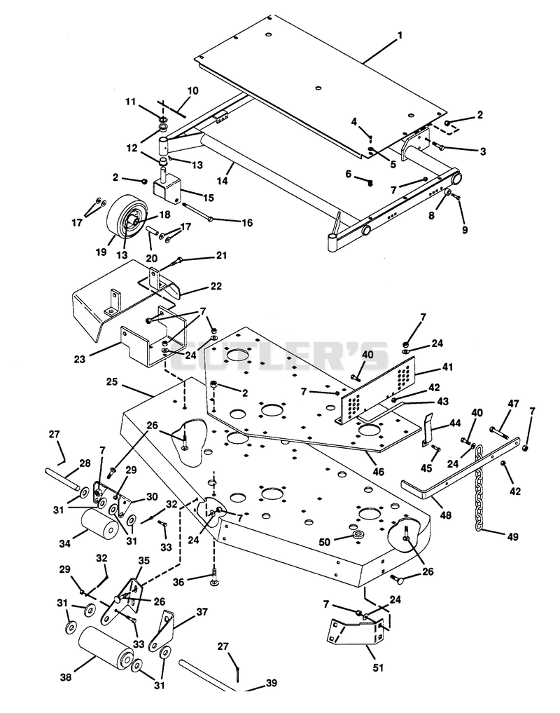 MOWER FRAME