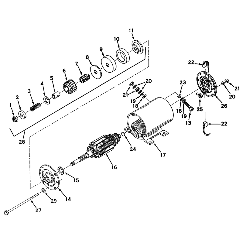 Model 32468a Starter Motor Assembly (electric)