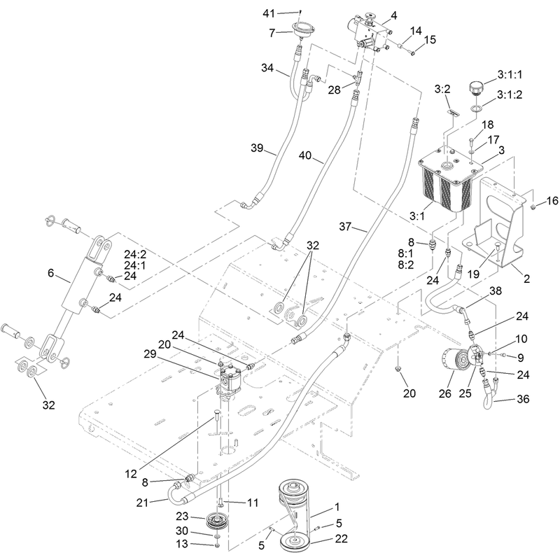 Auxiliary Hydraulic Assembly