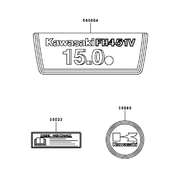 Label Assembly Kawasaki FH451V-BS04
