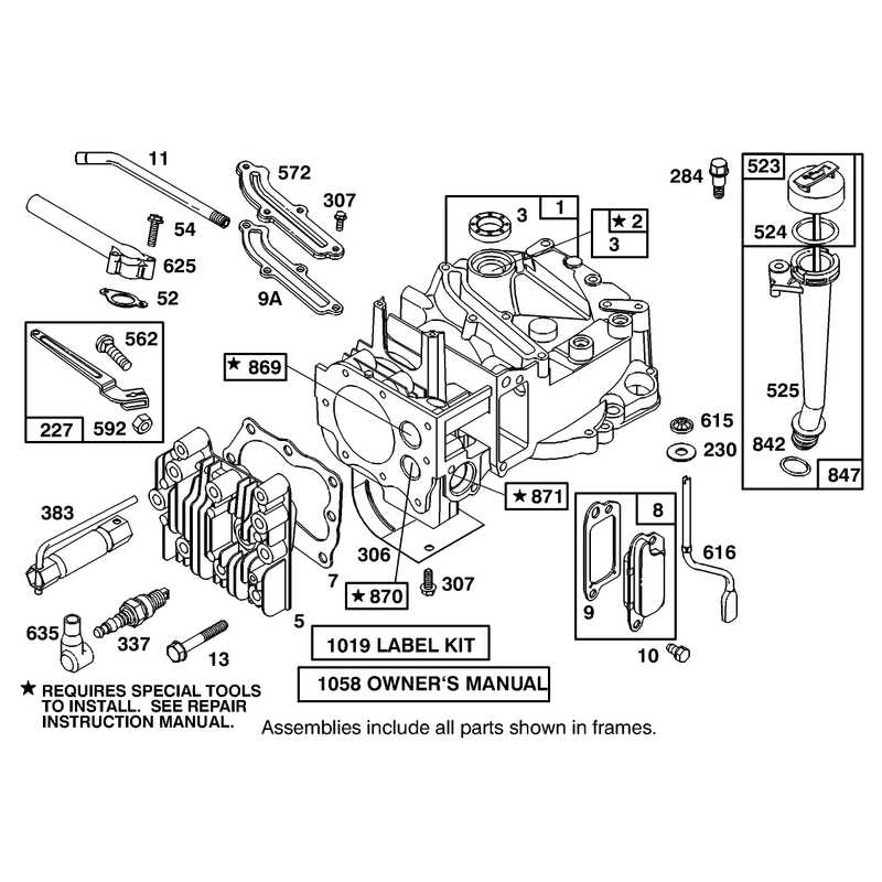 Cylinder Assembly Briggs and Stratton 127802-0640-01