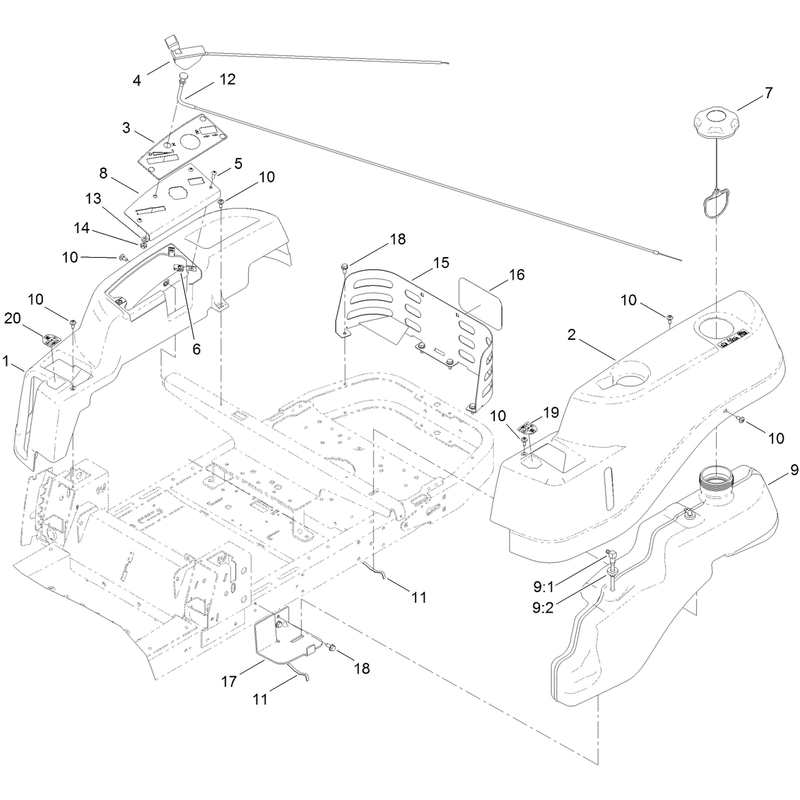 Body Styling and Fuel Pod Assembly
