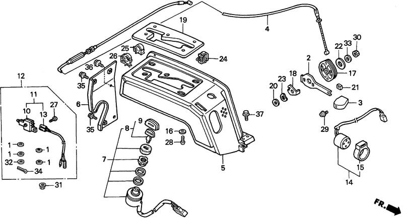 11H/13H THROTTLE LEVER