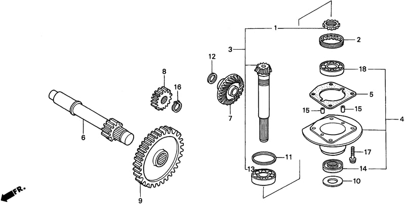 11H/13H INPUT SHAFT@COUNTERSHAFT