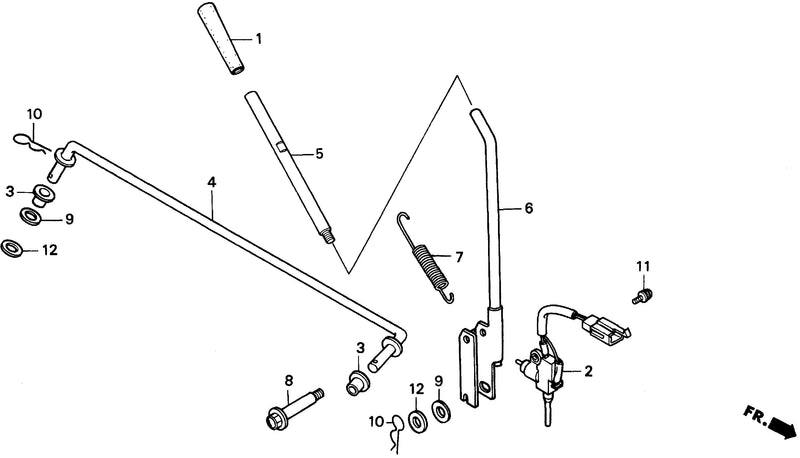 P.T.O. CLUTCH LEVER