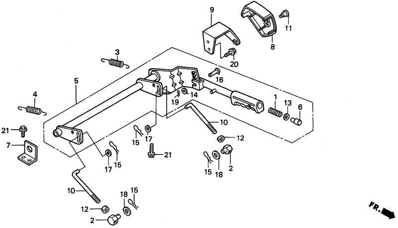 HEIGHT ADJUSTING LEVER