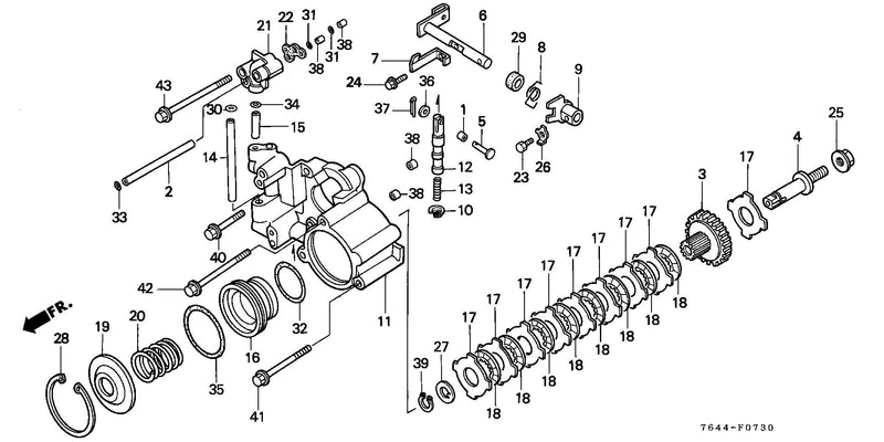 MIDDLE P.T.O. BRAKE