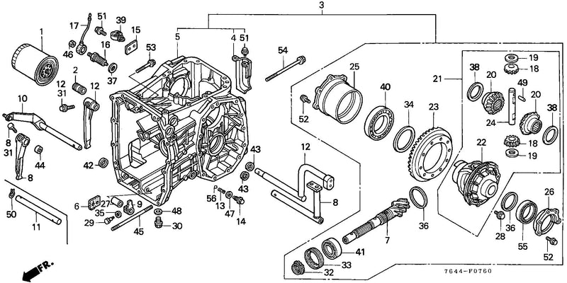 REAR TRANSMISSION CASE