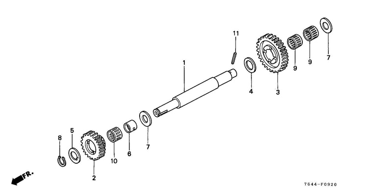 AUXILIARY IDLE SHAFT
