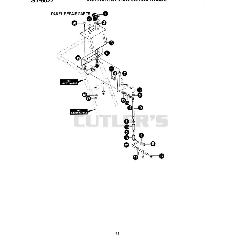 CONTROL PANEL, SPEED CONTROL ASSEMBLY