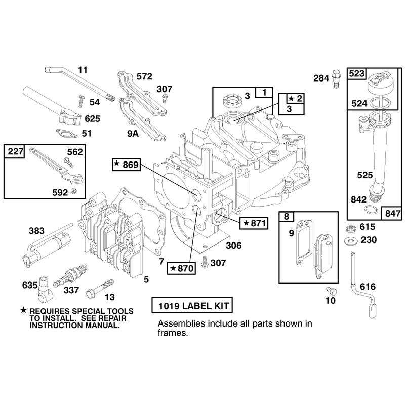 Engine Briggs and Stratton Model 12f802-0650-01