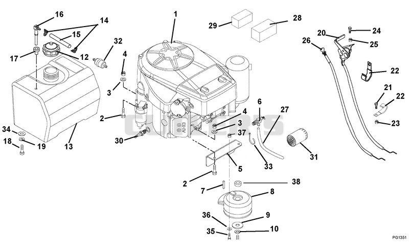 Engine, Fuel And Exhaust System