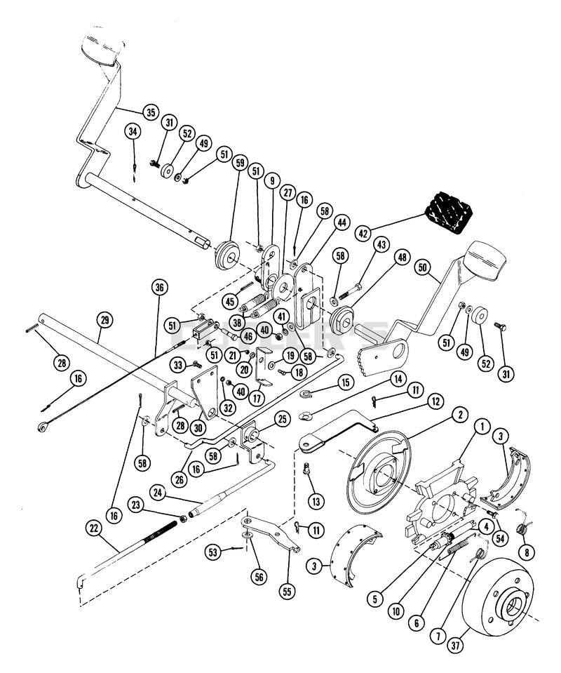 Rear Brake & Clutch Assembly Parts