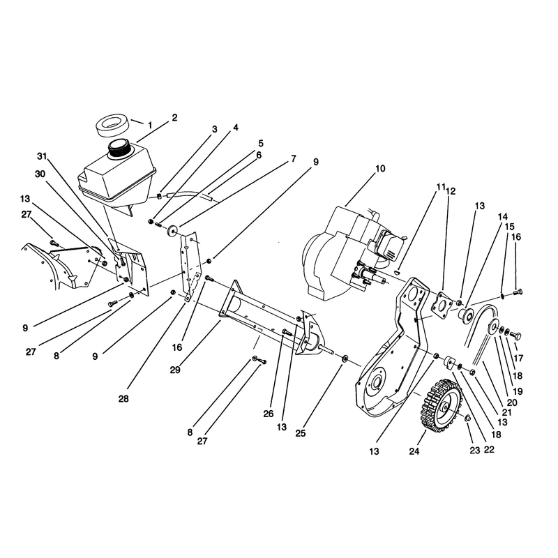 Engine and Frame Assembly
