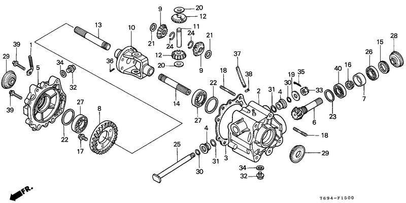 FRONT DIFFERENTIAL GEAR