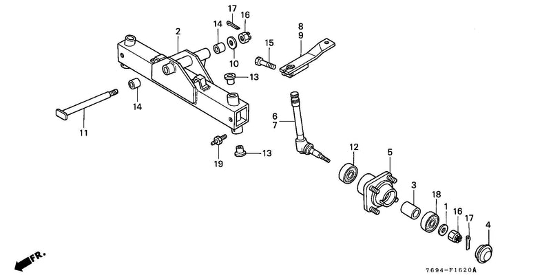 2WD     FRONT AXLE