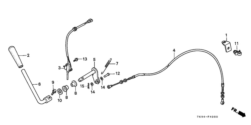 FRONT P.T.O. CLUTCH LEVER