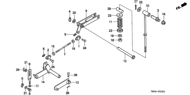 MM52    CUTTER DECK LIFT ARM