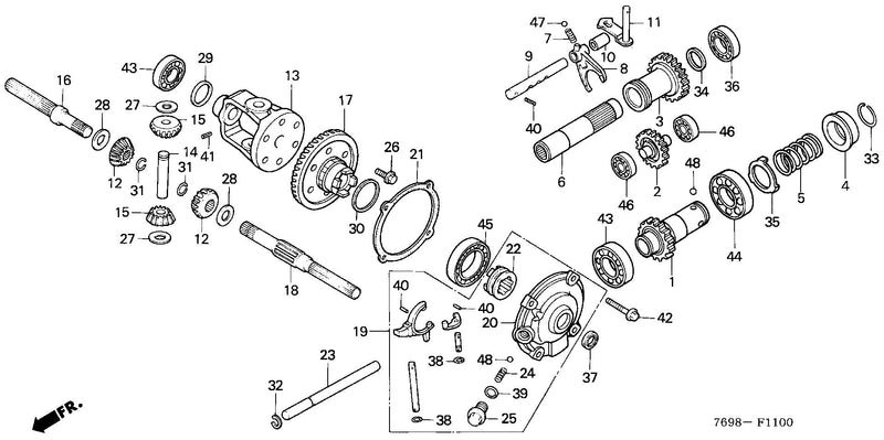 REAR DIFFERENTIAL GEAR