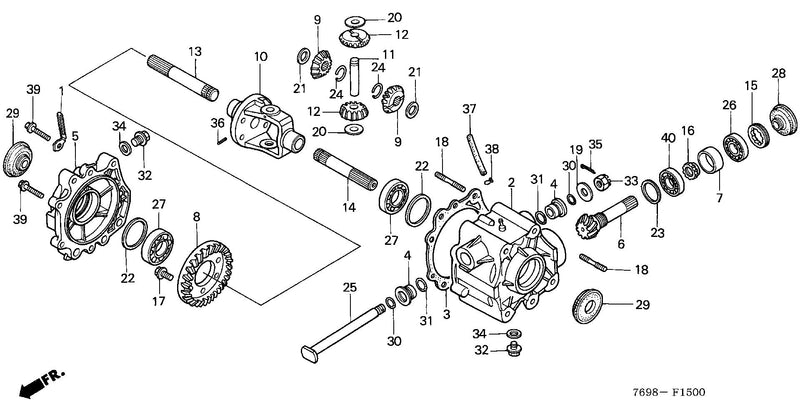 FRONT DIFFERENTIAL GEAR