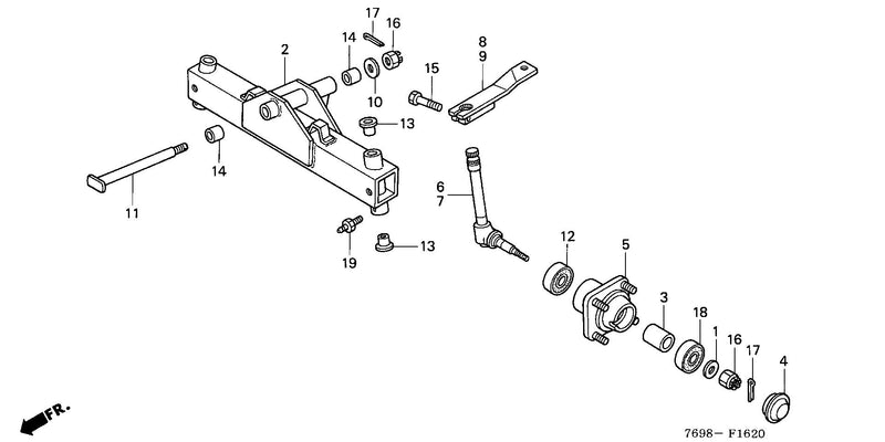 2WD     FRONT AXLE