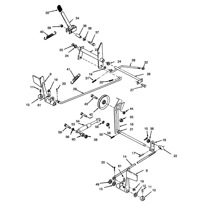 Clutch Brake and Speed Control Linkage