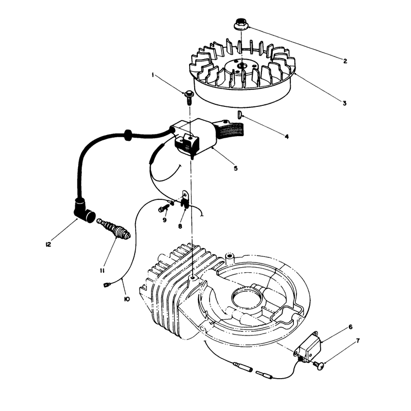 Flywheel & Magneto Assembly Model No. 47pp3-4
