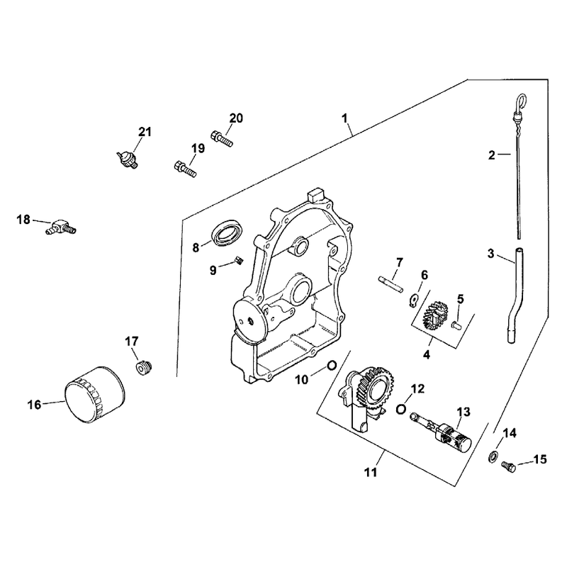 Group 3 Oil Panlubrication ch22s-76513 Kohler