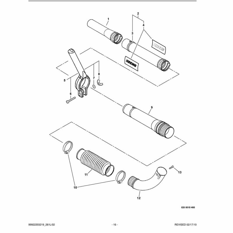 Blower Tubes, Handle