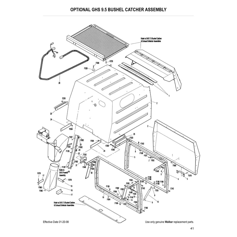 OPTIONAL GHS 9.5 BUSHEL CATCHER ASSEMBLY