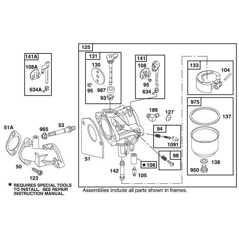Engine Briggs and Stratton Model 28m707-1182-E1
